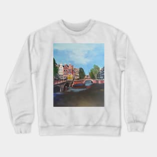 Holland, Amsterdam Canals Crewneck Sweatshirt